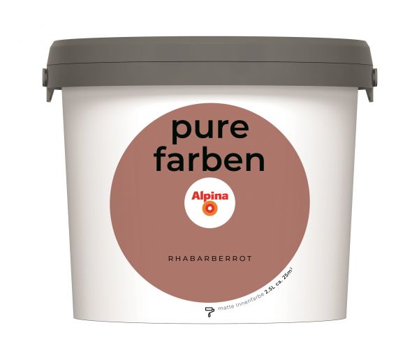 Alpina Pure Farben Rhabarberrot 2,5L