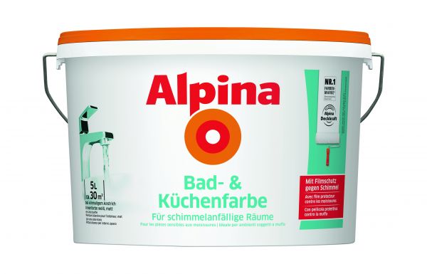 Alpina Bad und Küchenfarbe 5ltr