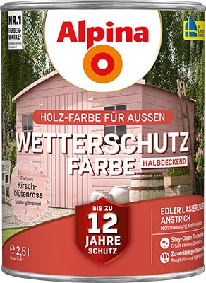 Alpina Farben Wetterschutz-Farbe deckend 0,75 l Schwedenrot