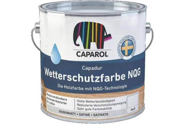 Caparol Capadur Wetterschutzfarbe NQG weiß - Holzfarbe außen