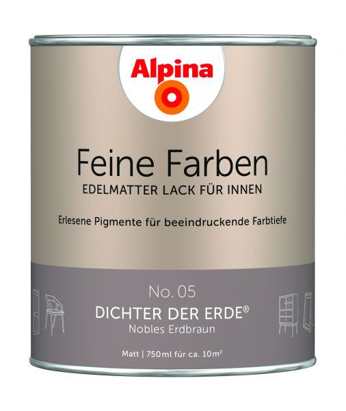 Alpina Feine Farben Lack Dichter der Erde 750ml