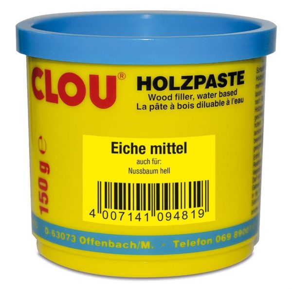 Clou Holzpaste wasserverdünnbar eiche mittel