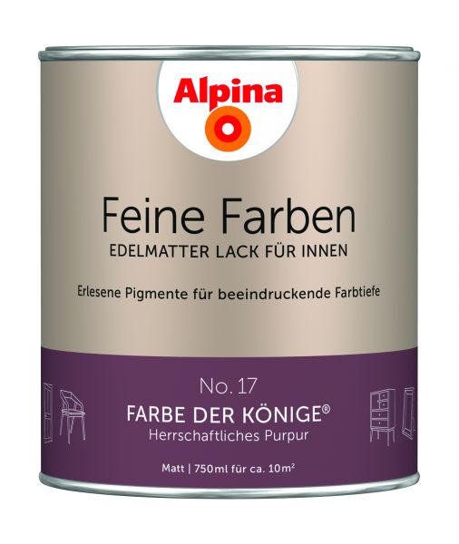 Alpina Feine Farben Lack Farbe der Könige 750ml