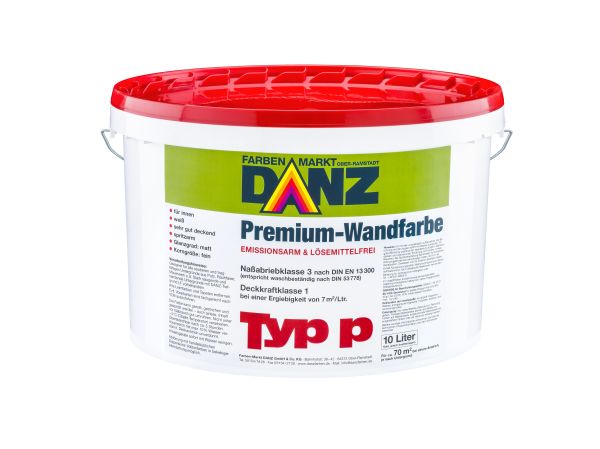 DANZ Typ p PREMIUM Wandfarbe innen 10ltr