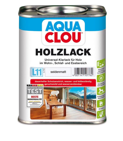 Aqua Clou Holzlack L11 seidenmatt