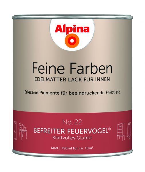 Alpina Feine Farben Lack Befreiter Feuervogel 750ml