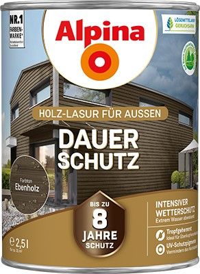 Alpina Universal-Schutz ebenholz - Holzlasur