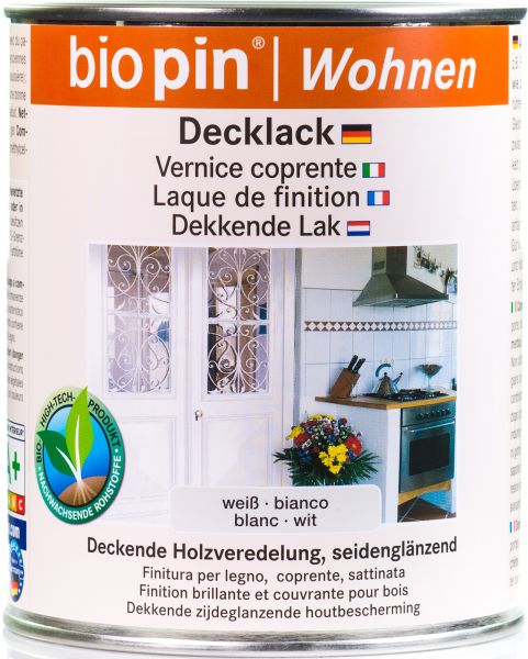 biopin Decklack weiß 750ml