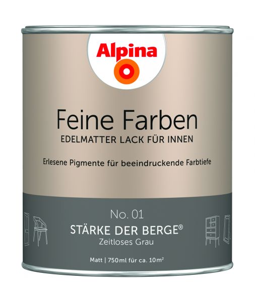 Alpina Feine Farben Lack Stärke der Berge 750ml