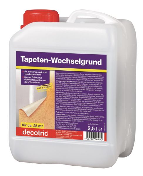 Decotric Tapetenwechselgrund 2,5ltr