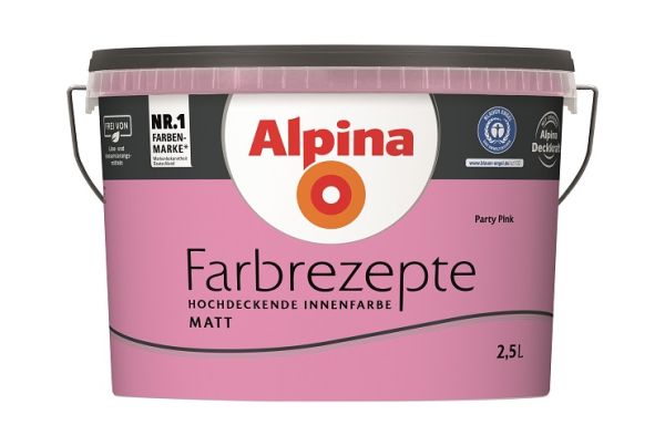 Alpina Farbrezepte Party Pink - Innenfarbe