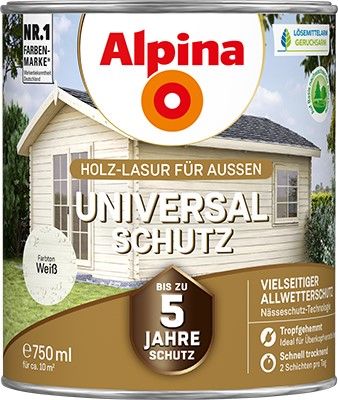 Alpina Universal-Schutz weiß - Holzlasur