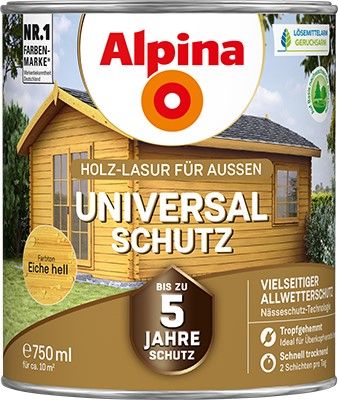 Alpina Universal-Schutz eiche hell - Holzlasur