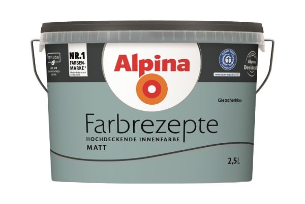 Alpina Farbrezepte Gletscherblau - Innenfarbe