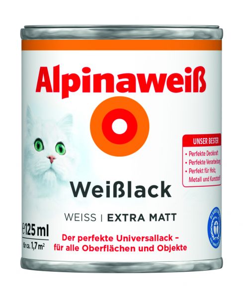 Alpinaweiß Weißlack extra matt