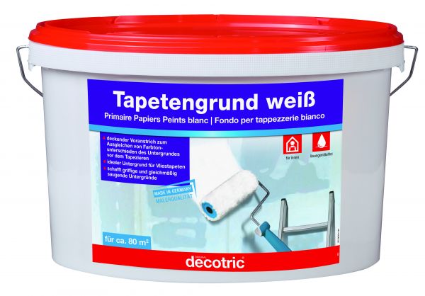 Decotric Tapetengrund weiß