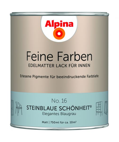 Alpina Feine Farben Lack Steinblaue Schönheit 750ml