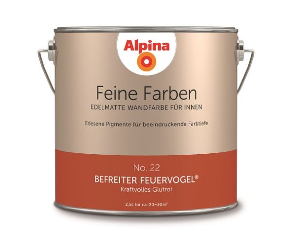 Alpina Feine Farben Befreiter Feuervogel - edelmatte Wandfarbe