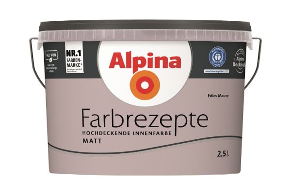 Alpina Farbrezepte Edles Mauve - Innenfarbe