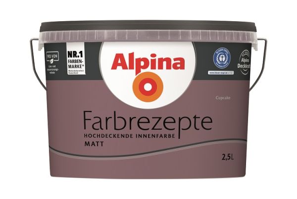 Alpina Farbrezepte Cupcake - Innenfarbe