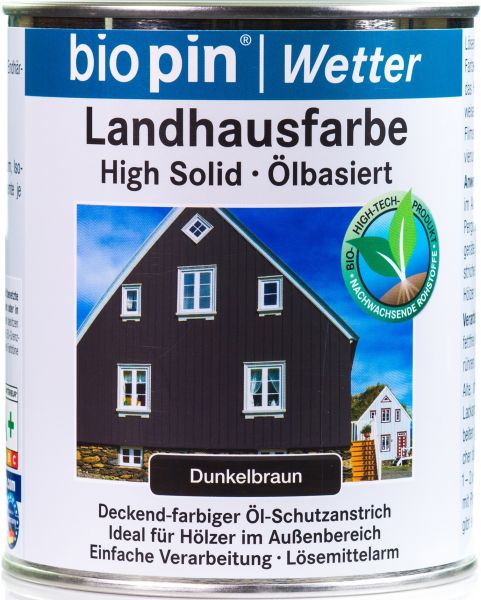 biopin Landhausfarbe dunkelbraun **Auslaufartikel**