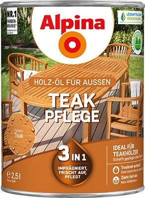 Alpina HolzÖl Teak Pflege für außen danzfarben.de danzfarben.de