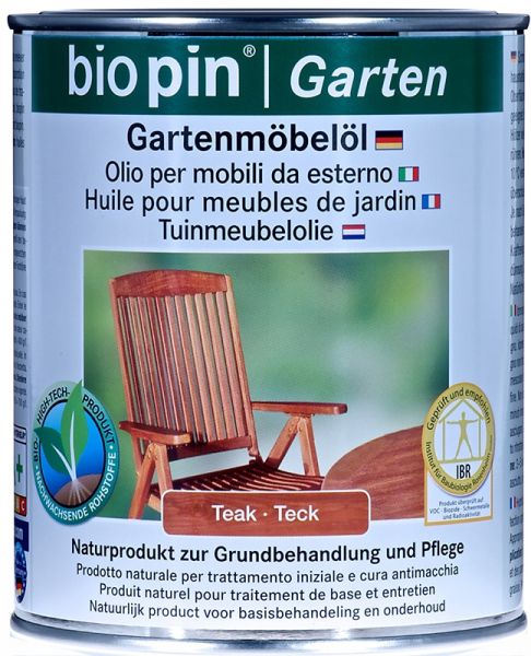 biopin Gartenmöbelöl teak 750ml