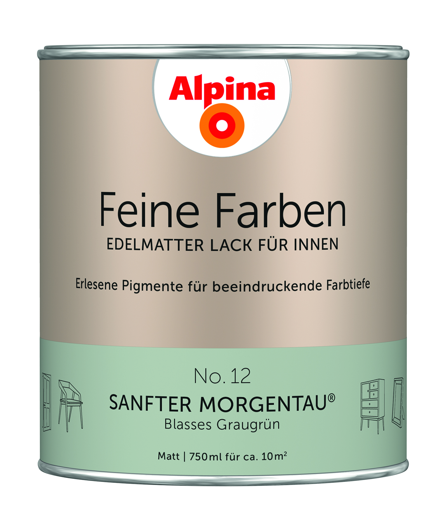 Alpina Feine Farben Lack – Sanfter Morgentau No. 12