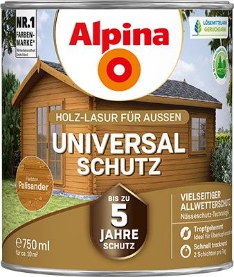 Alpina Universal-Schutz palisander - Holzlasur