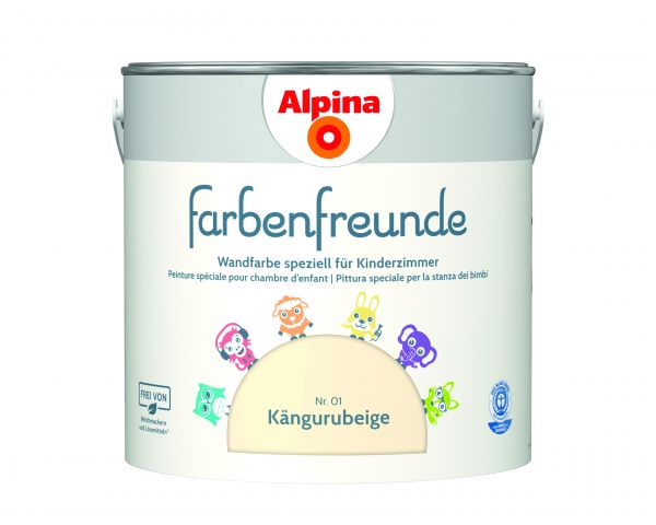 Alpina Farbenfreunde Kängurubeige Nr. 01 - Wandfarbe beige - Konservierungsmittelfrei