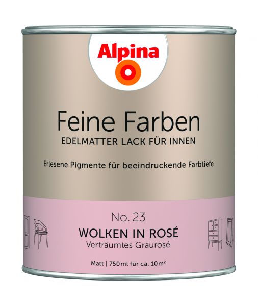 Alpina Feine Farben Lack Wolken in Rosé