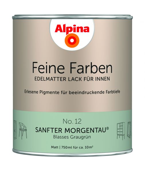 Alpina Feine Farben Lack Sanfter Morgentau 750ml