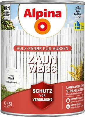 Zaun Weiß weiß 2,5ltr